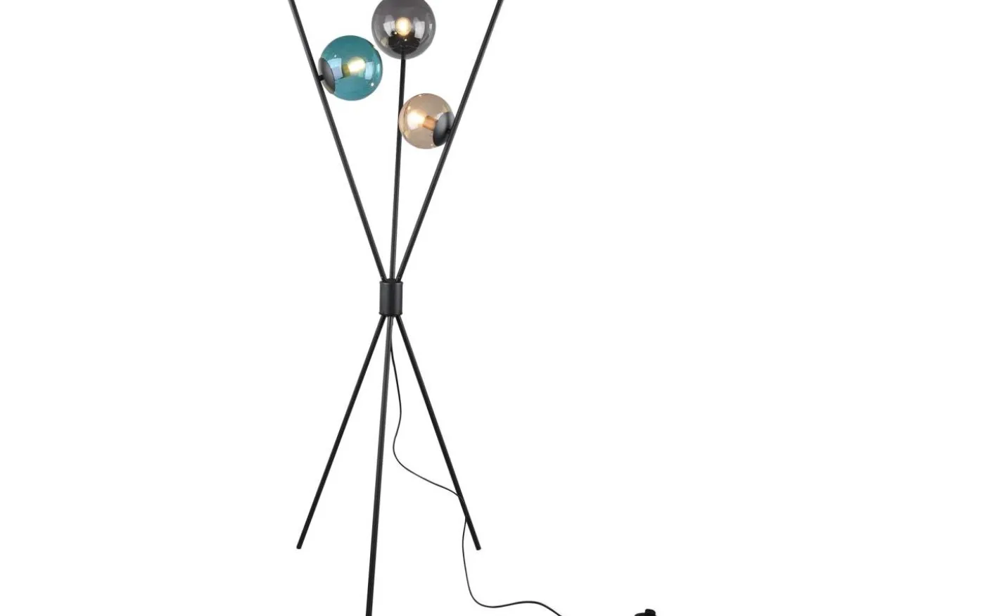 Lance Golvlampa 3xE14 svart