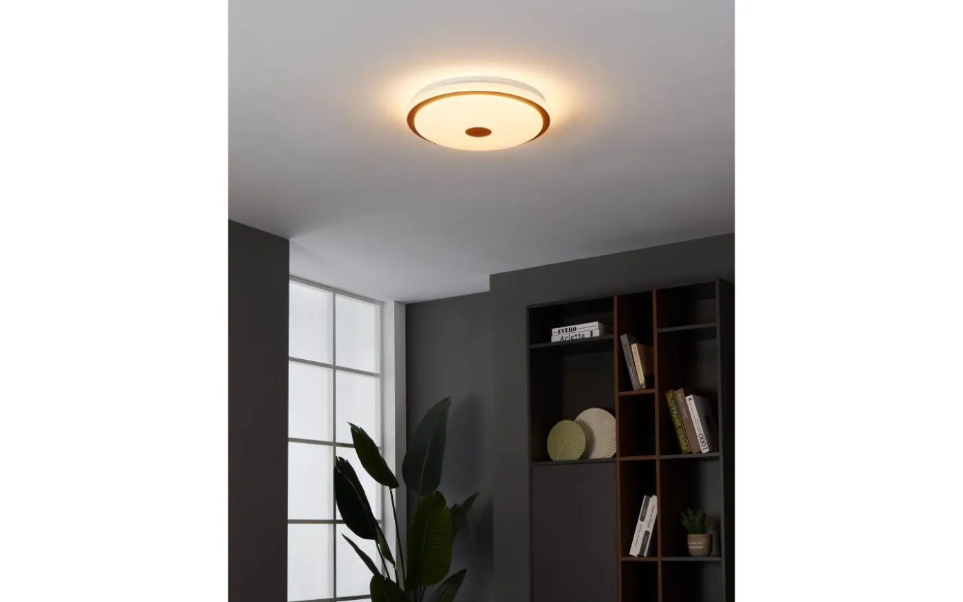 Lanciano Plafond 38cm LED 3000-5000K 24W med Fjärrkontroll Vit