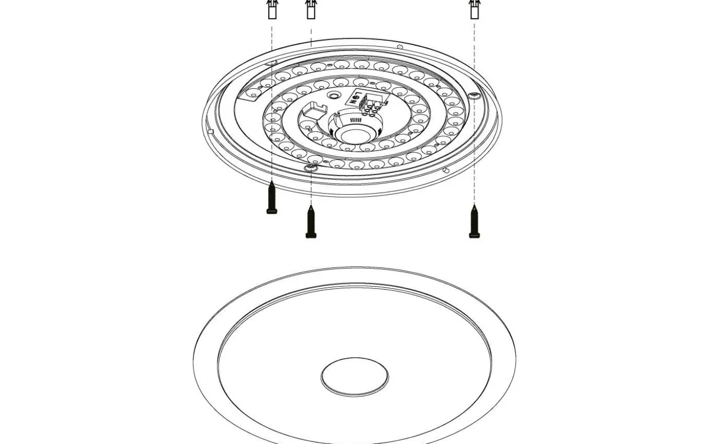Lanciano Plafond 40cm LED 3000-5000K 24W med Fjärrkontroll Vit