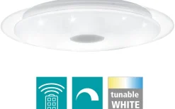 Lanciano Plafond 56cm LED 3000-5000K 33W med Fjärrkontroll Vit