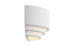 Lancio Oblong Vägglampa Gips Vit