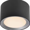 Landon Takspotlight LED 3-Steg DIM 8cm Svart IP44