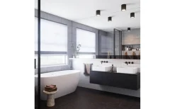 Landon Takspotlight LED 3-Steg DIM 14cm Svart IP44