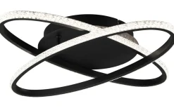 Lane Plafond LED mattsvart/kristalleffekt 4000K