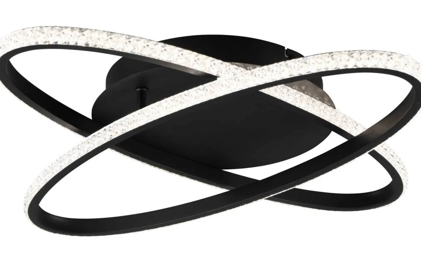 Lane Plafond LED mattsvart/kristalleffekt 4000K