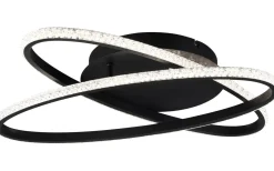 Lane Plafond LED mattsvart/kristalleffekt 4000K