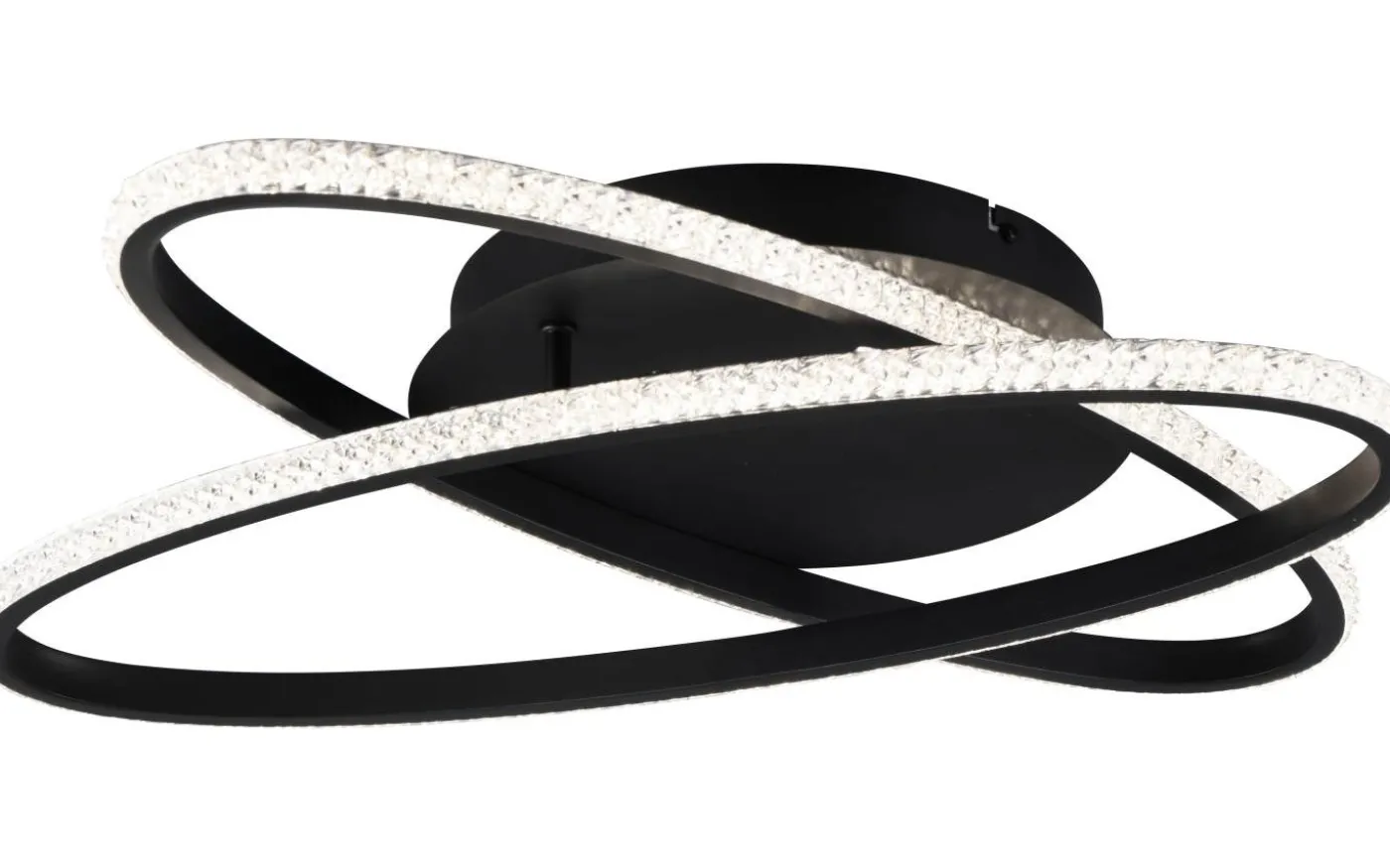 Lane Plafond LED mattsvart/kristalleffekt 4000K