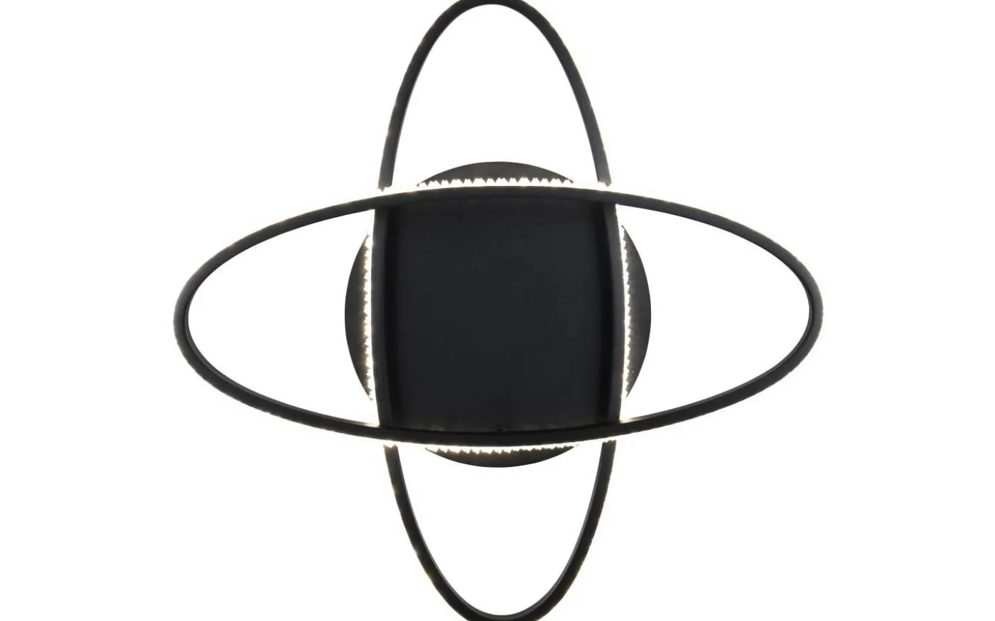 Lane Plafond LED mattsvart/kristalleffekt 4000K