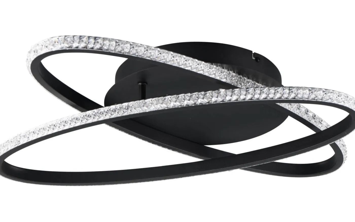 Lane Plafond LED mattsvart/kristalleffekt 4000K