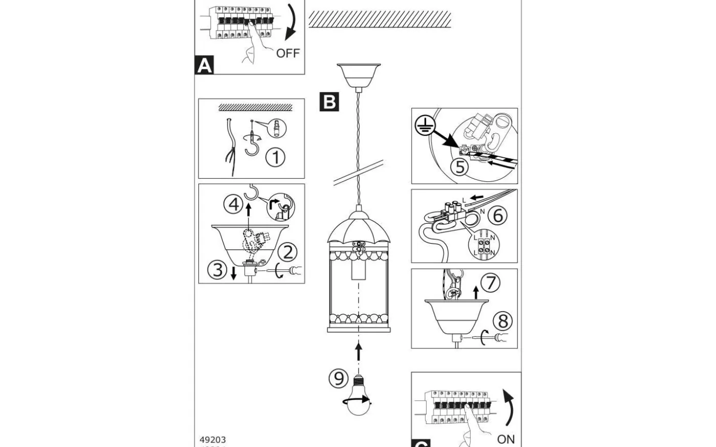Langham Fönsterlampa 14cm Grå