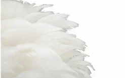 Largo Bordslampa Kullfjäder 50cm Vit/Guld