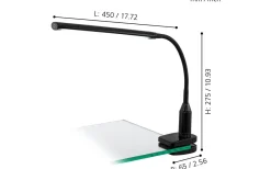 Laroa Klämspot 3-Steg DIM LED 4000K 4,5W Svart