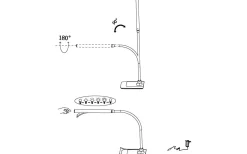 Laroa Skrivbordslampa 33cm LED 4000K 3,5W Svart