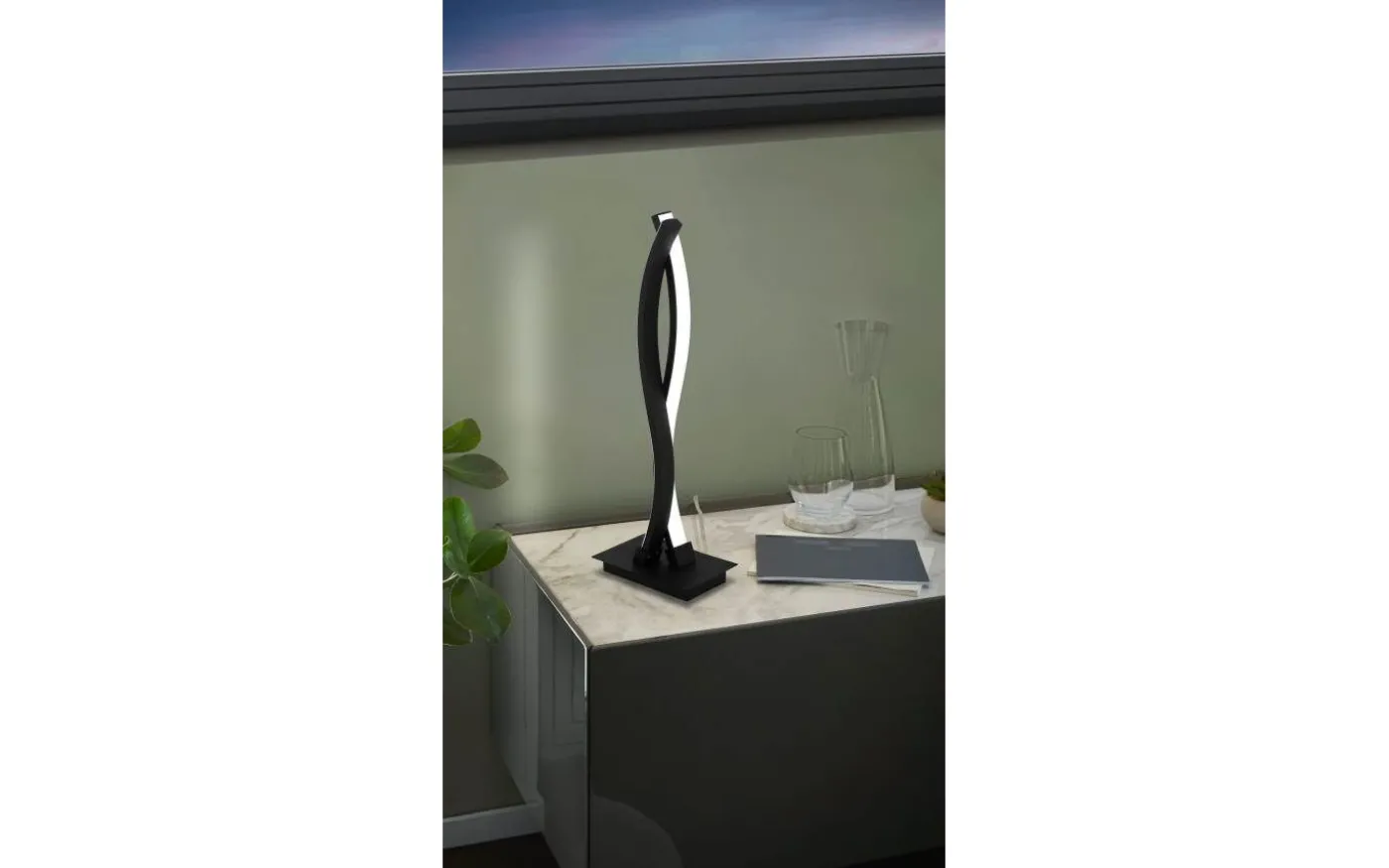 Lasana 3 Bordslampa 46cm LED 3000K 10W Svart