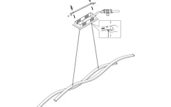 Lasana 2 Taklampa 120cm LED 3000K 2x14W Krom