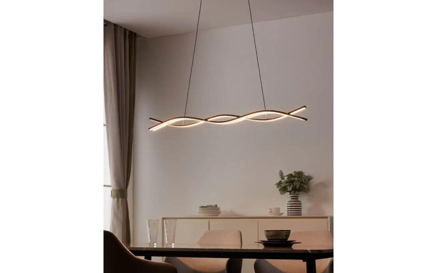 Lasana 3 Taklampa 99cm LED 3000K 36W Svart