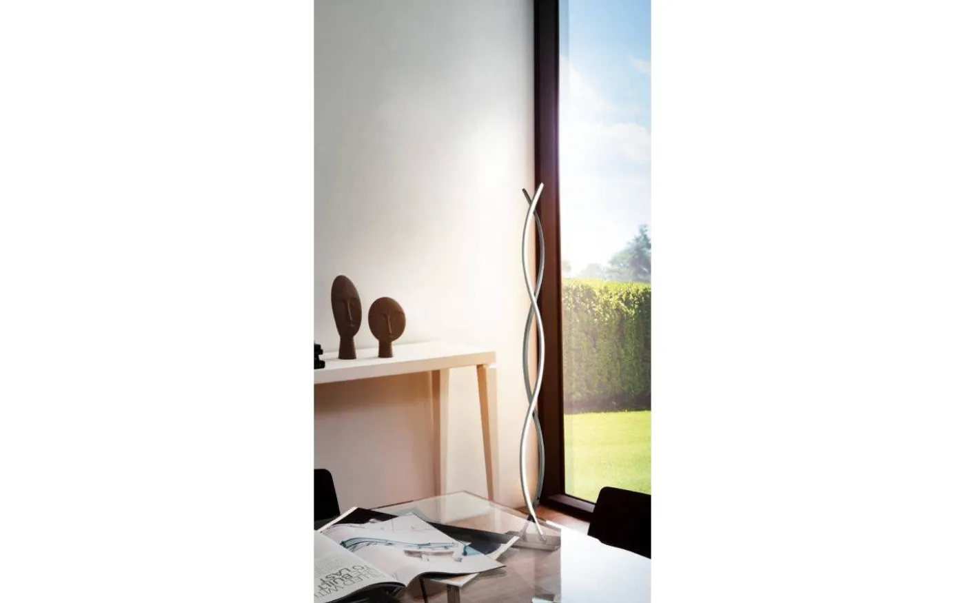 Lasana Golvlampa 142cm LED 4x9W 3000K Krom/Vit