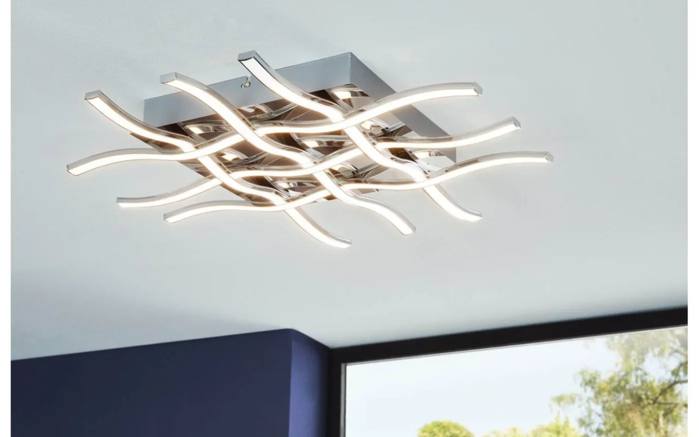 Lasana Plafond 50cm LED 3000K 36W Krom