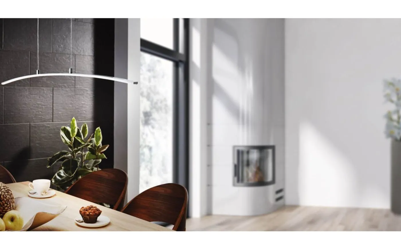 Lasana Taklampa 90cm LED 3000K 15W Krom