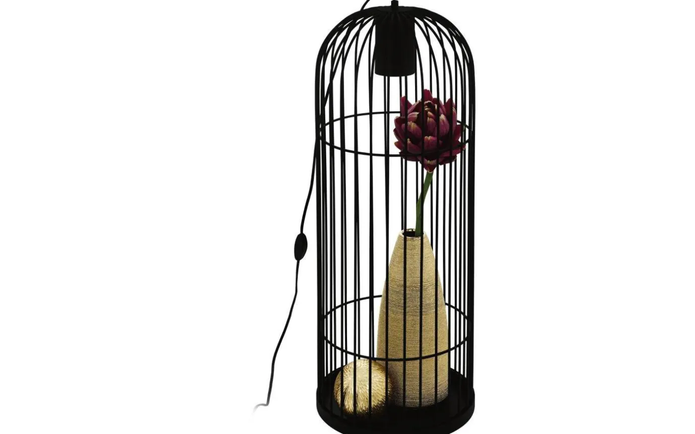 Latchely Bur Golvlampa 72cm Svart