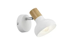 Latika Spotlight E14 matt vit/trä