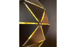 Lattice Taklampa 50cm Svart/Guld