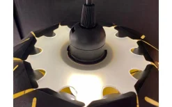 Lattice Taklampa 50cm Svart/Guld