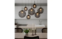 Laura Taklampa 86cm Svart/Rökgrå