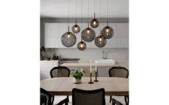 Laura Taklampa 86cm Svart/Rökgrå