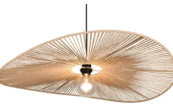 Laurine Taklampa 78cm E27 brun/pappersgarn