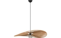 Laurine Taklampa 78cm E27 brun/pappersgarn