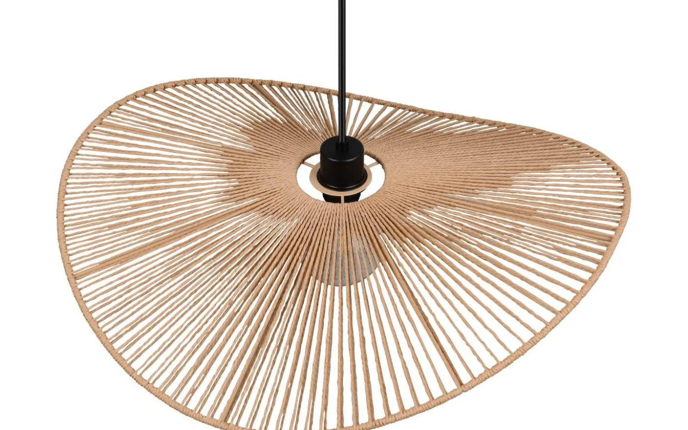 Laurine Taklampa 58cm E27 brun/pappersgarn