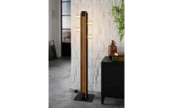 Layham Golvlampa 128cm Trä/Svart