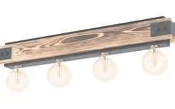 Layham Plafond 76cm 4L Trä/Svart