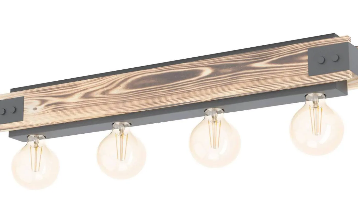 Layham Plafond 76cm 4L Trä/Svart