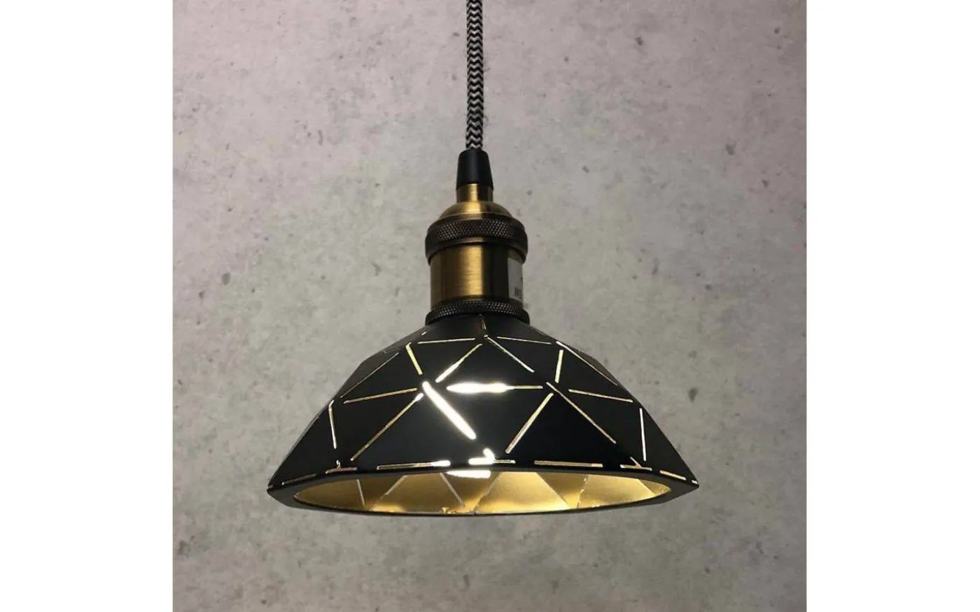 Lazer Fönsterlampa 15cm Svart/guld
