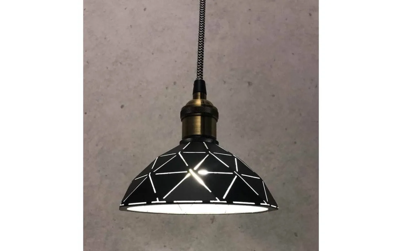 Lazer Fönsterlampa 15cm Svart/vit