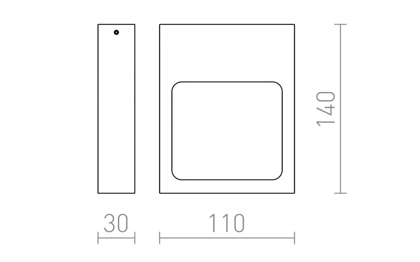 Lea Vägglampa Vit LED 6W 3000K