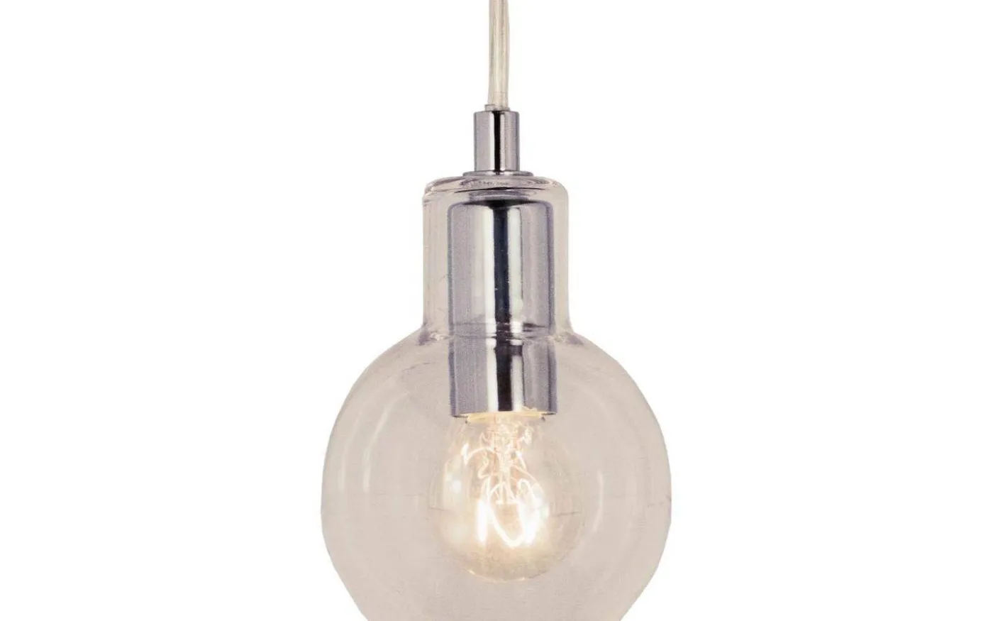 Leah Fönsterlampa 10cm Klarglas/Krom