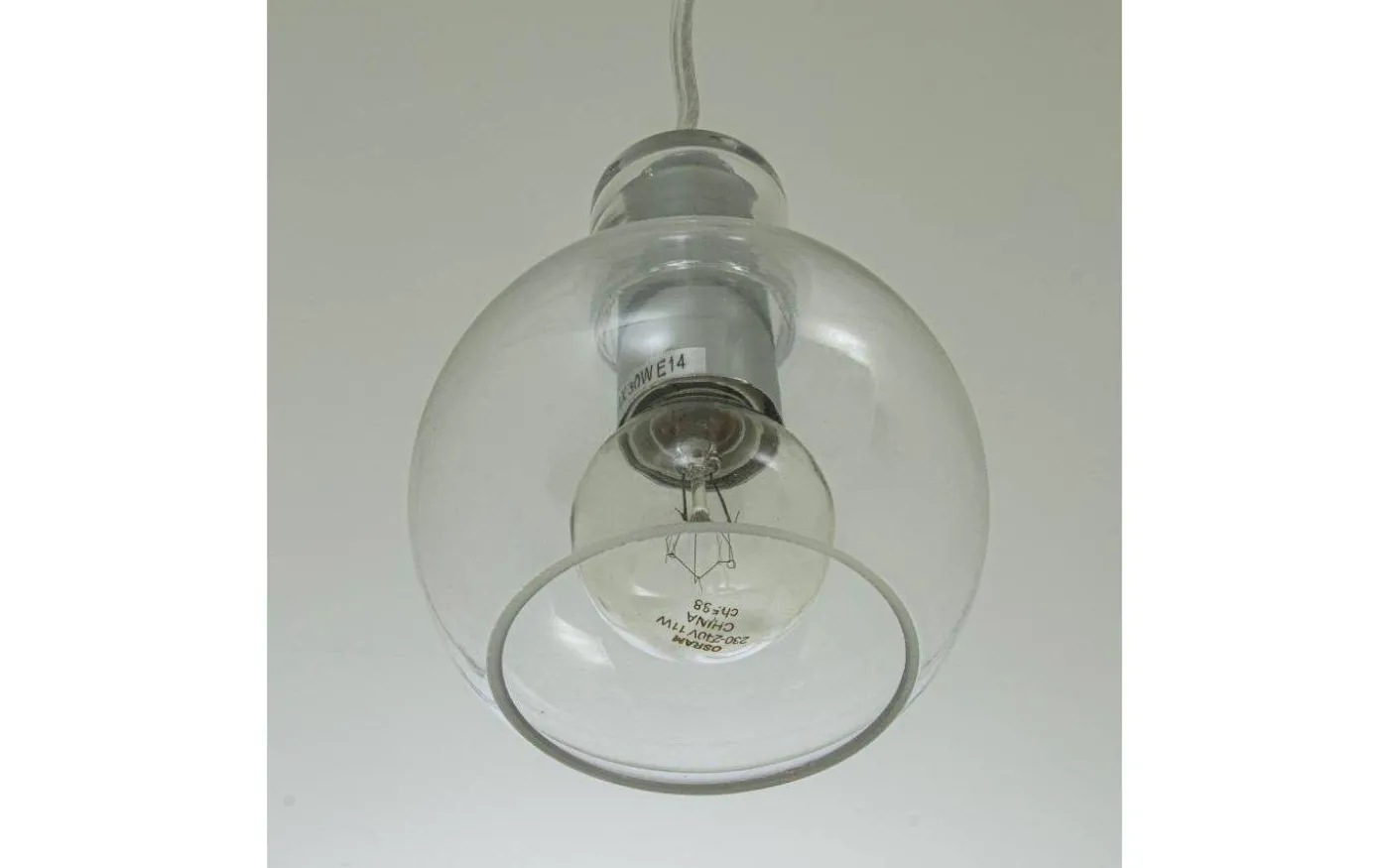 Leah Fönsterlampa 10cm Klarglas/Krom