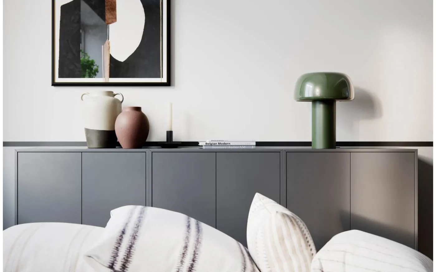 Lean On Me Bordslampa 41cm Mörkgrön