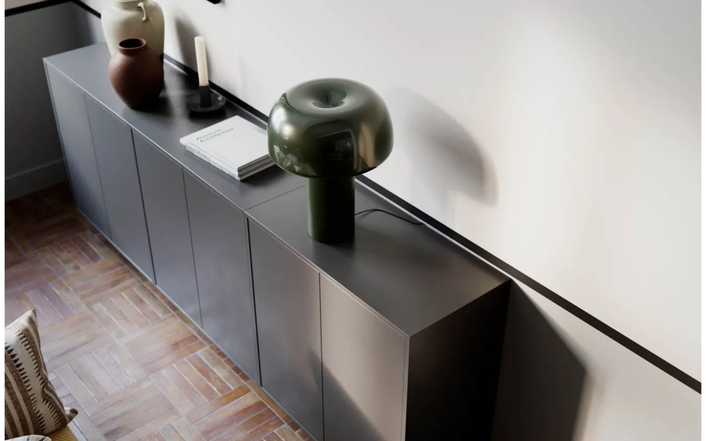 Lean On Me Bordslampa 41cm Mörkgrön