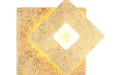 Leano Vägglampa LED fyrkantig guld