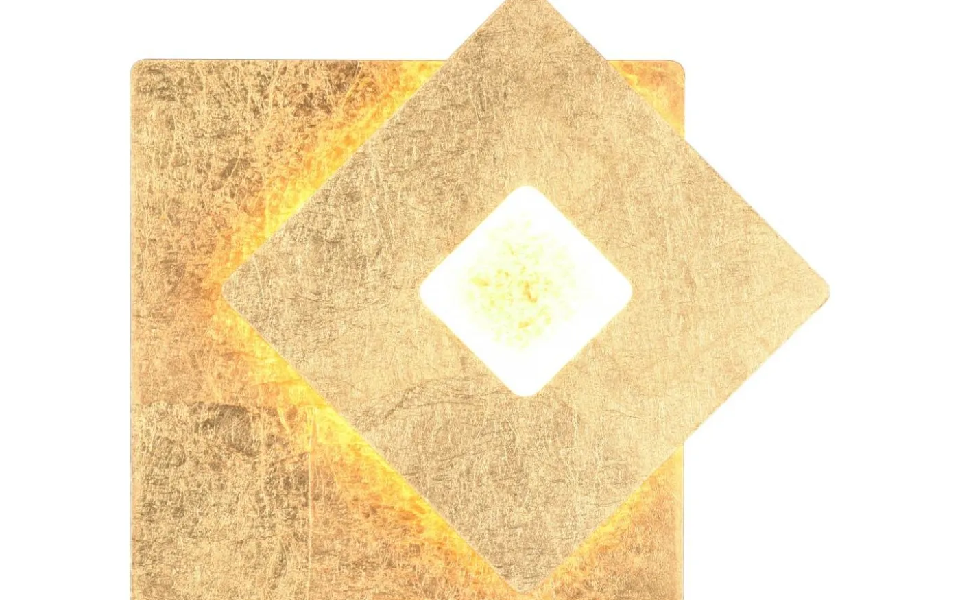 Leano Vägglampa LED fyrkantig guld