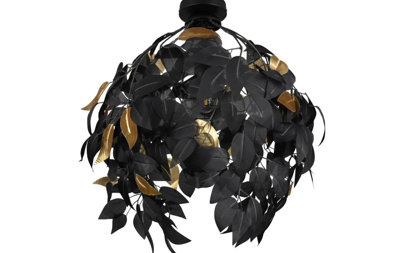 Leavy Plafond 38cm E27 mattsvart