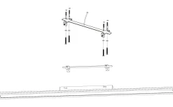 LED Plafond 119,5cm LED 2700-6500K 30W med Fjärrkontroll Vit