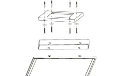 LED Plafond 60cm LED 2700-6500K 30W med Fjärrkontroll Vit