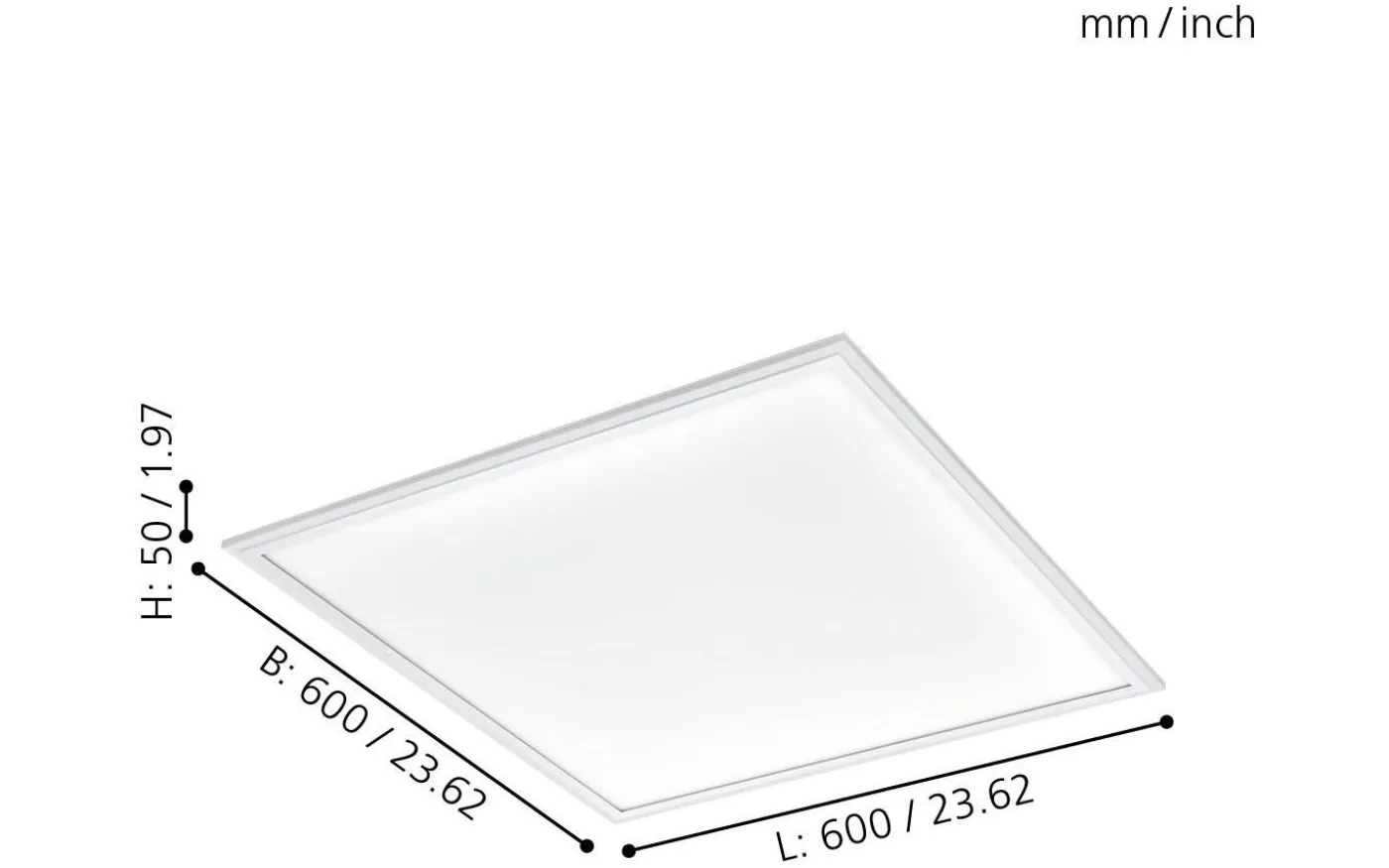 LED Plafond 60cm LED 2700-6500K 30W med Fjärrkontroll Vit