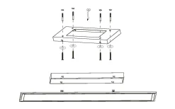 LED Plafond 120cm LED 2700-6500K 30W med Fjärrkontroll Vit