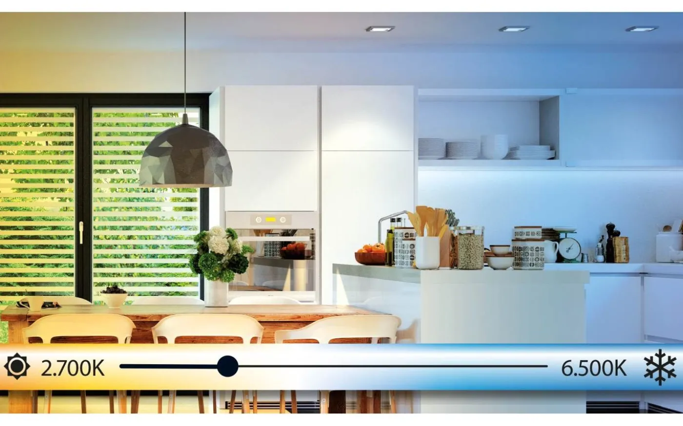 LED Plafond 30cm LED 2700-6500K 14W med Fjärrkontroll Vit